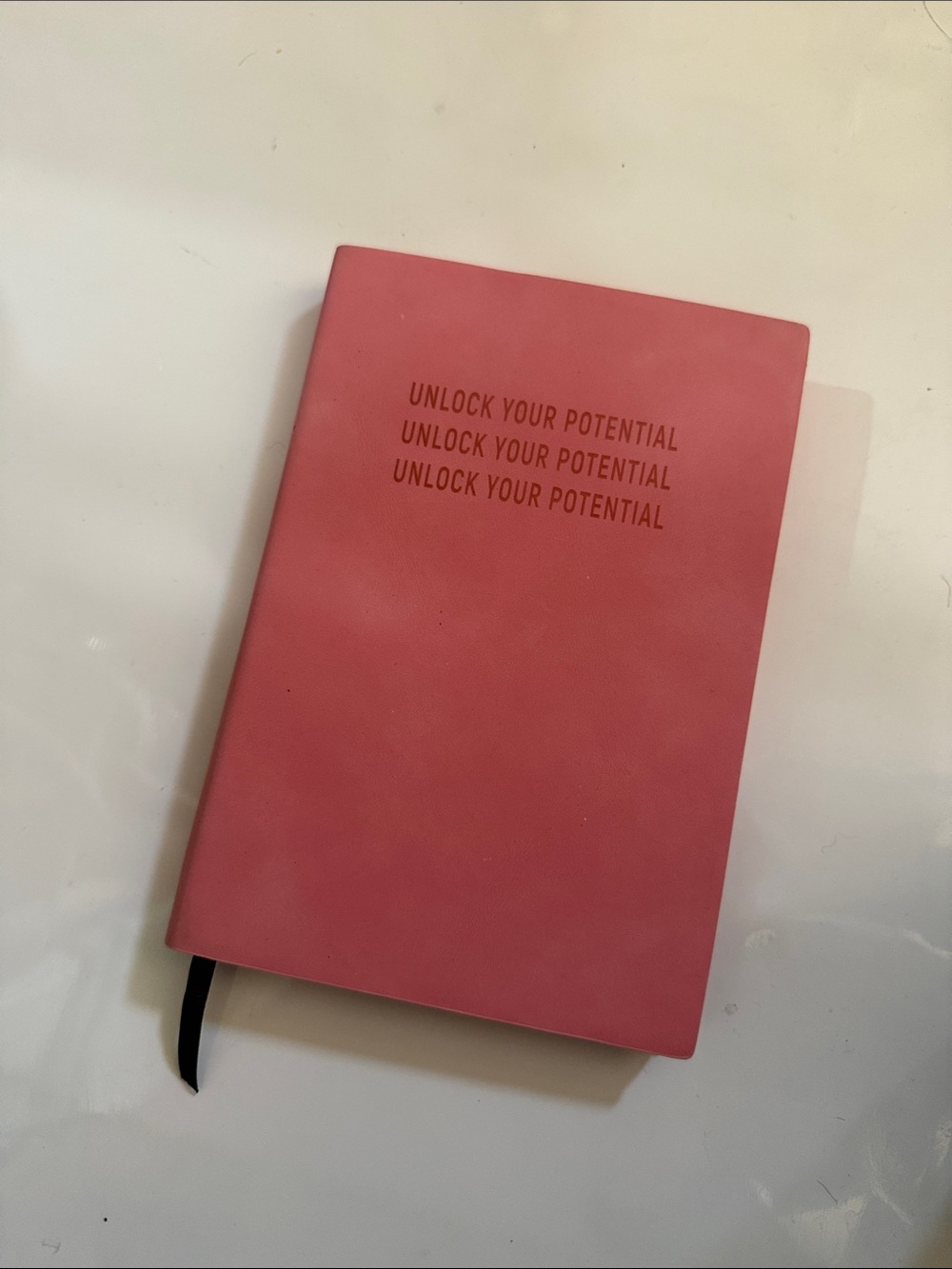 New Pink 'Unlock Your Potential' Softcover Notebook